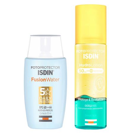 Isdin-Kit---Protetor-Solar-Corporal-Hydrolotion-FPS50-+-Protetor-Solar-Facial-Fusion-Water-5-Stars-FPS60-Kit--1