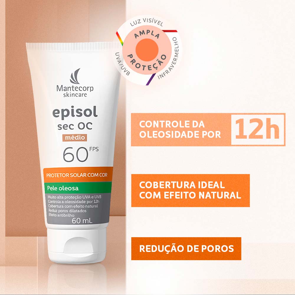 Protetor Solar Mantecorp Episol Sec Oc FPS 60