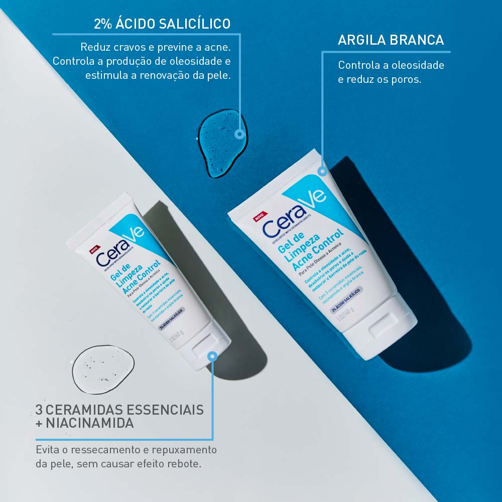 Gel de Limpeza Facial Cerave Acne Control