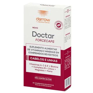 Doctar Forcecaps Darrow - Suplemento Alimentar para Cabelos e Unhas Menor preço em Doctar Forcecaps Darrow - Suplemento Alimentar para Cabelos e Unhas