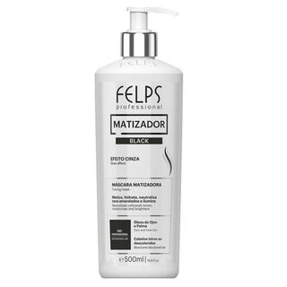 Felps Color Magic Clay 4K Black – Máscara Tonalizante Matizadora Efeito Cinza