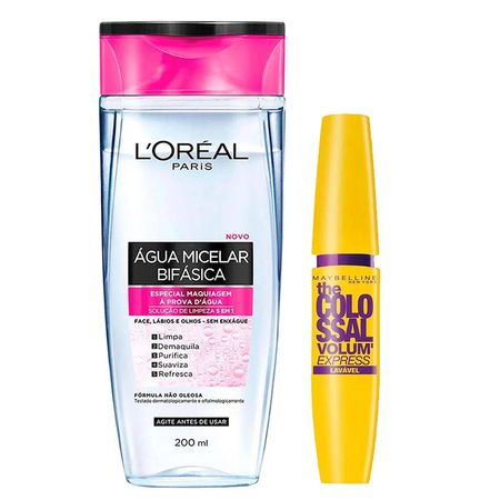 L’Oréal-Paris-+-Maybelline-Kit---Água-Micelar-Bifásica-+-Máscara-de-Cílios-Kit--1