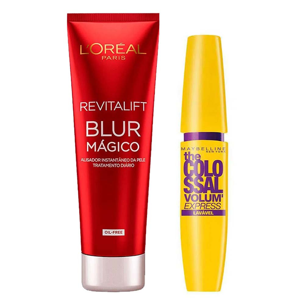 L'Oréal Paris + Maybelline Kit - Primer + Máscara de Cílios Lavável