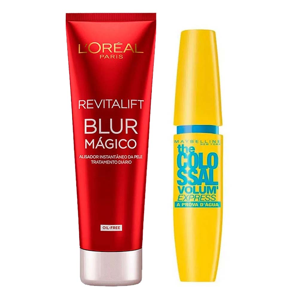 L'Oréal Paris + Maybelline Kit – Primer + Máscara de Cílios à Prova D'água