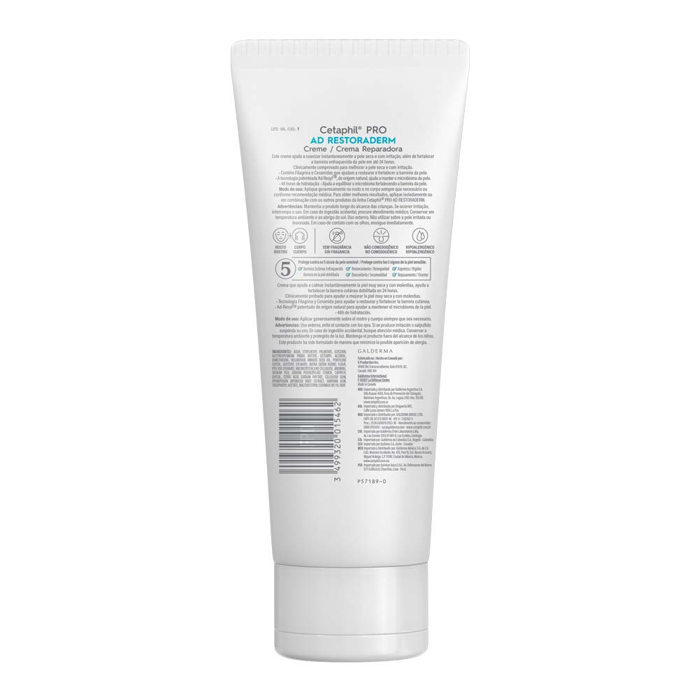 Creme Hidratante Cetaphil Pro Ad Restoraderm