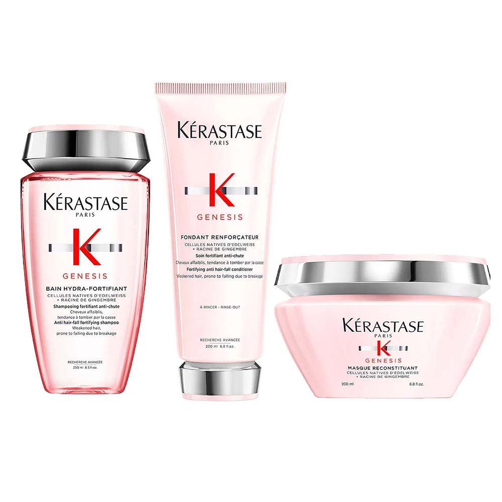 Kérastase Genesis Kit – Shampoo + Condicionador + Máscara Capilar
