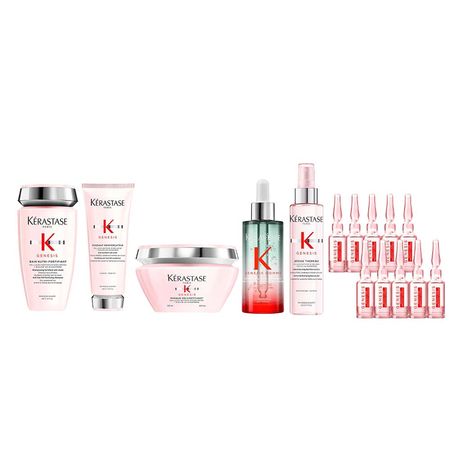 Kérastase-Genesis-Kit-–-Shampoo-+-Condicionador-+-Protetor-Térmico-+-Máscara-+-2-Séruns-Kit--1