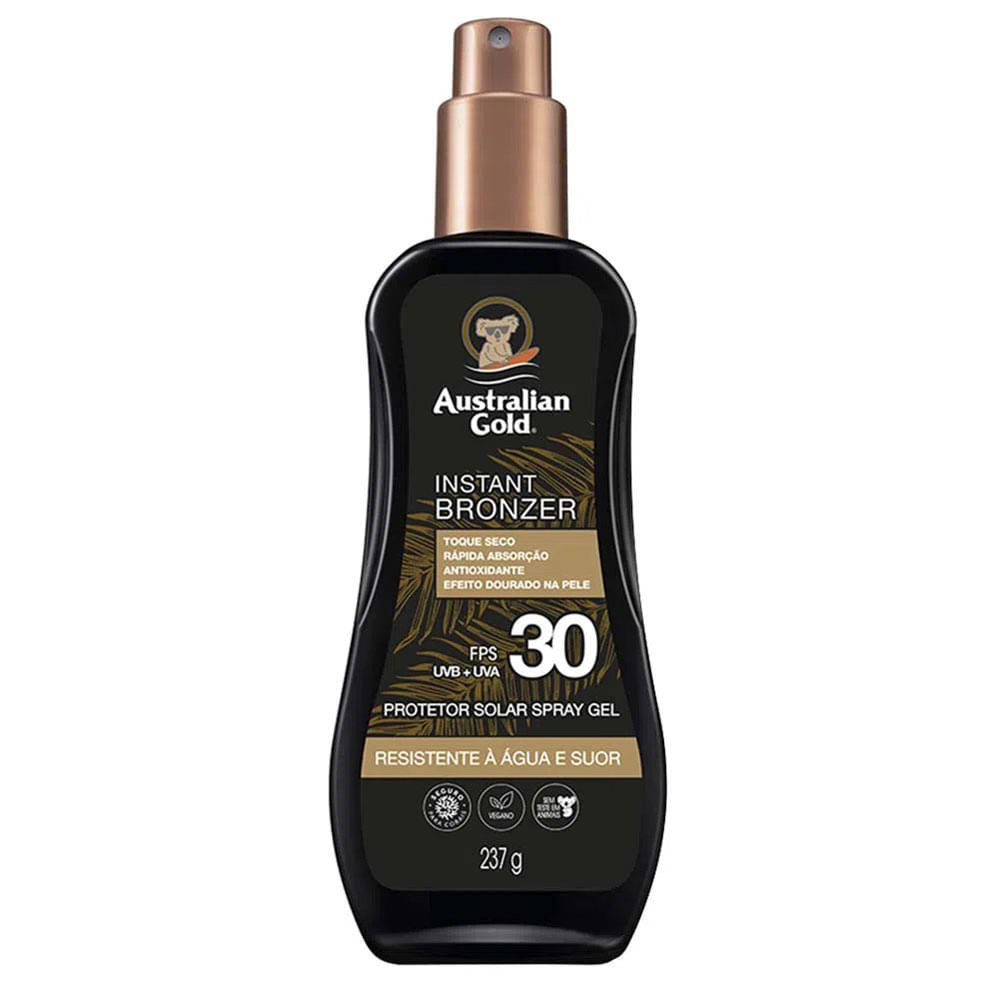 Australian Gold Instant Bronzer Kit Com 2 Protetores FPS 30