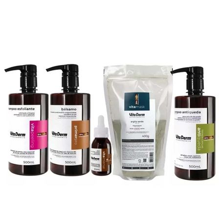 Vita-Derm-Spa-Capilar-Kit-–-Shampoo-Esfoliante-+-Antiqueda-+-Bálsamo-+-Argila-+-Elixir-Kit--1