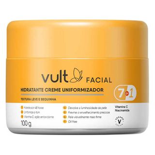 Hidratante Facial Vult Creme Uniformizador - 100g Menor preço em Hidratante Facial Vult Creme Uniformizador - 100g