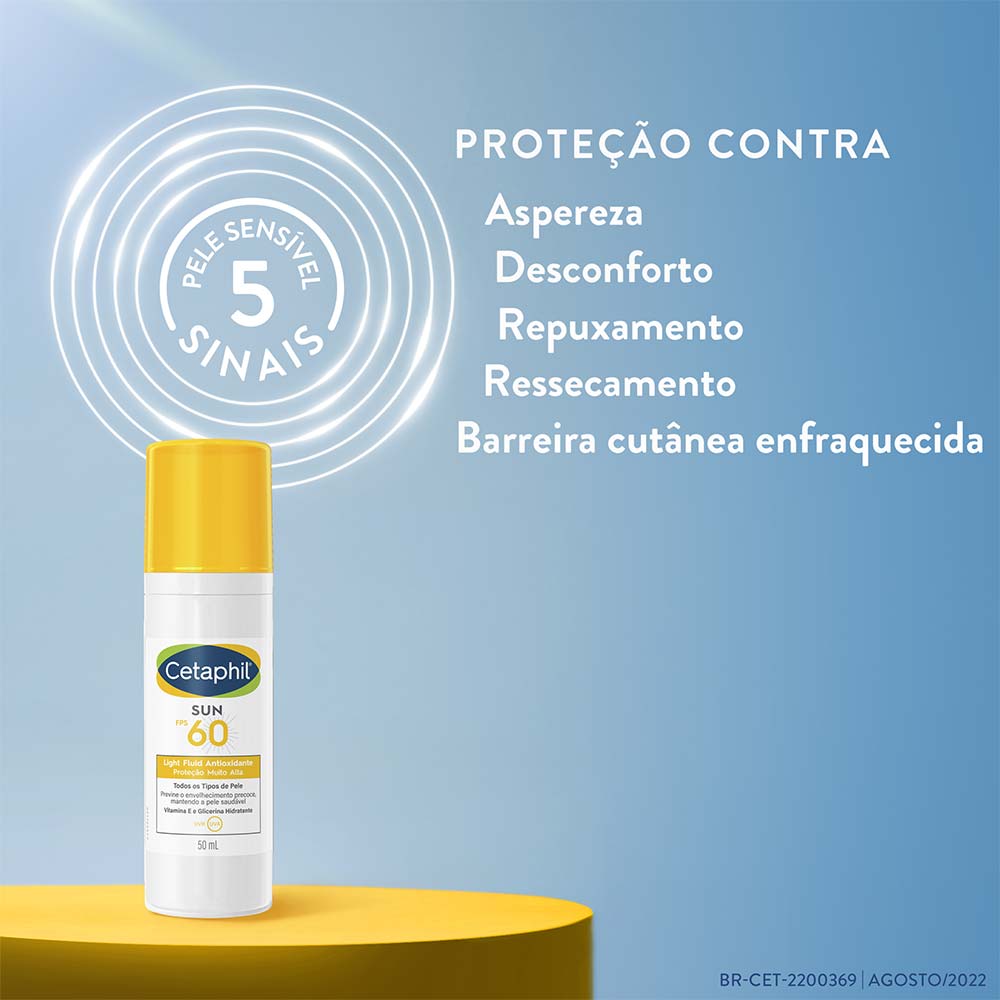 Protetor Solar Facial Cetaphil – Sun Light FPS60 Sem Cor