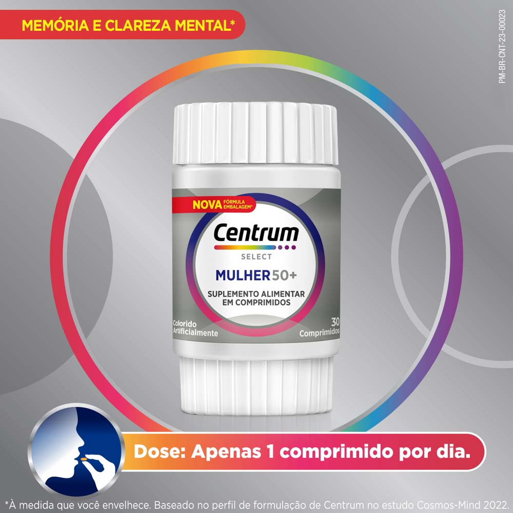 Suplemento Alimentar Centrum Multivitamínico Select Mulher 50+