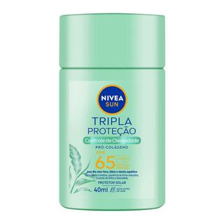 Protetor Solar Facial NIVEA Sun Tripla Proteção Controle de Oleosidade FPS65 - 40ml Menor preço em Protetor Solar Facial NIVEA Sun Tripla Proteção Controle de Oleosidade FPS65 - 40ml