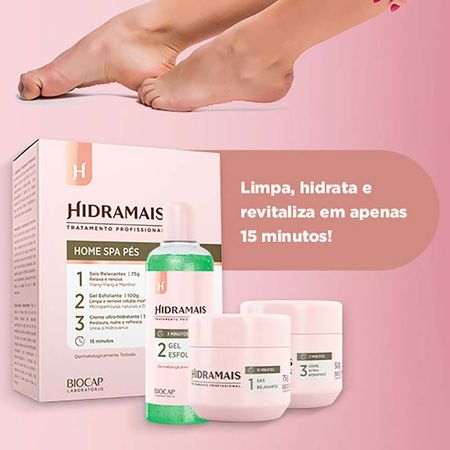 Hidramais-Home-SPA-Pés-Kit---Sais-+-Esfoliante-+-Creme-Kit--5