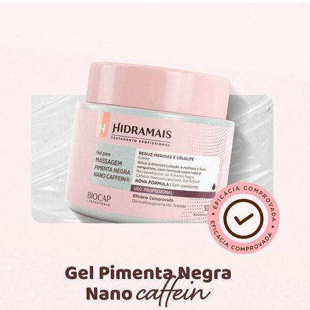 Gel para massagem Hidramais Pimenta Negra Caffein - Época Cosméticos