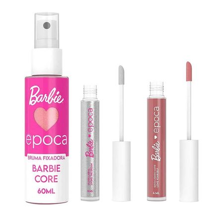 Barbie-By-Época-Kit-–-Gloss-Labial-+-Bruma-Fixadora-+-Batom-Líquido-Kit--1