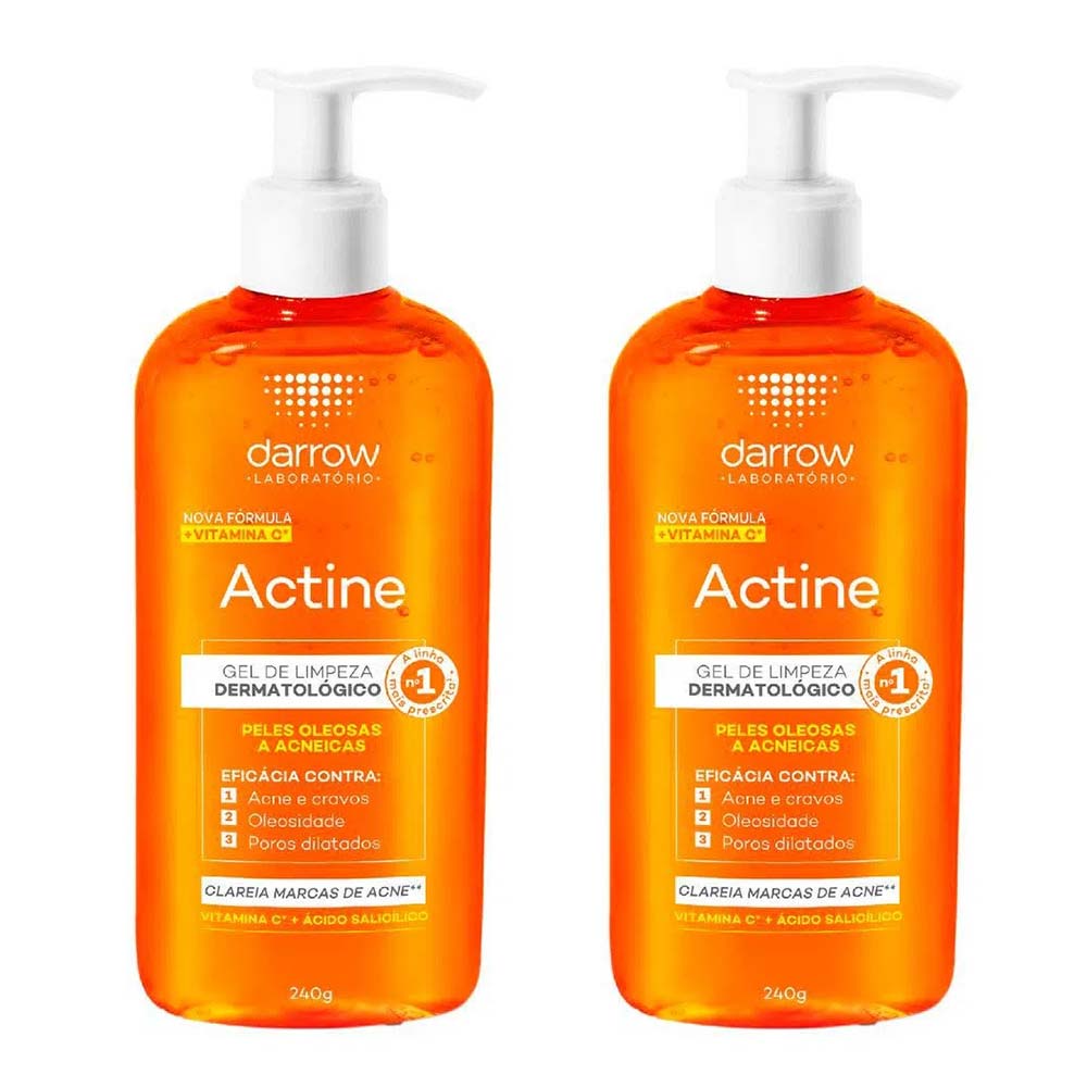 Darrow Actine Vitamina C Kit com 2 unidades - Gel de Limpeza