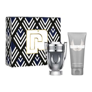 Invictus Platinum Paco Rabanne Coffret Kit - Perfume Masculino EDP + Shower Gel Menor preço em Invictus Platinum Paco Rabanne Coffret Kit - Perfume Masculino EDP + Shower Gel