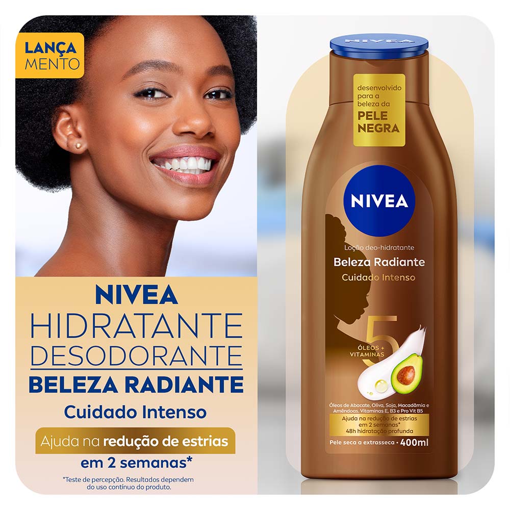 NIVEA Beleza Radiante Kit com 3 Hidratantes Desodorantes Corporais