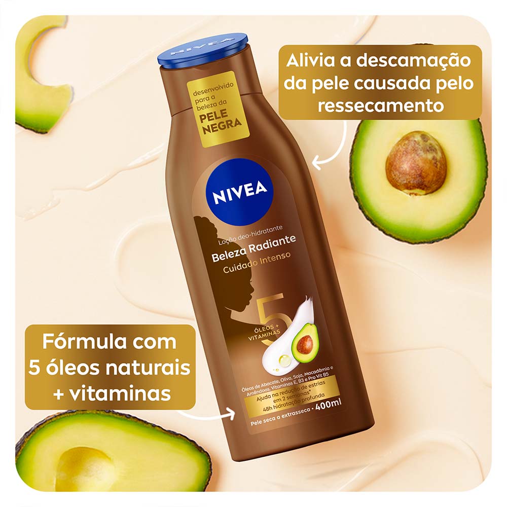 NIVEA Beleza Radiante Kit com 3 Hidratantes Desodorantes Corporais