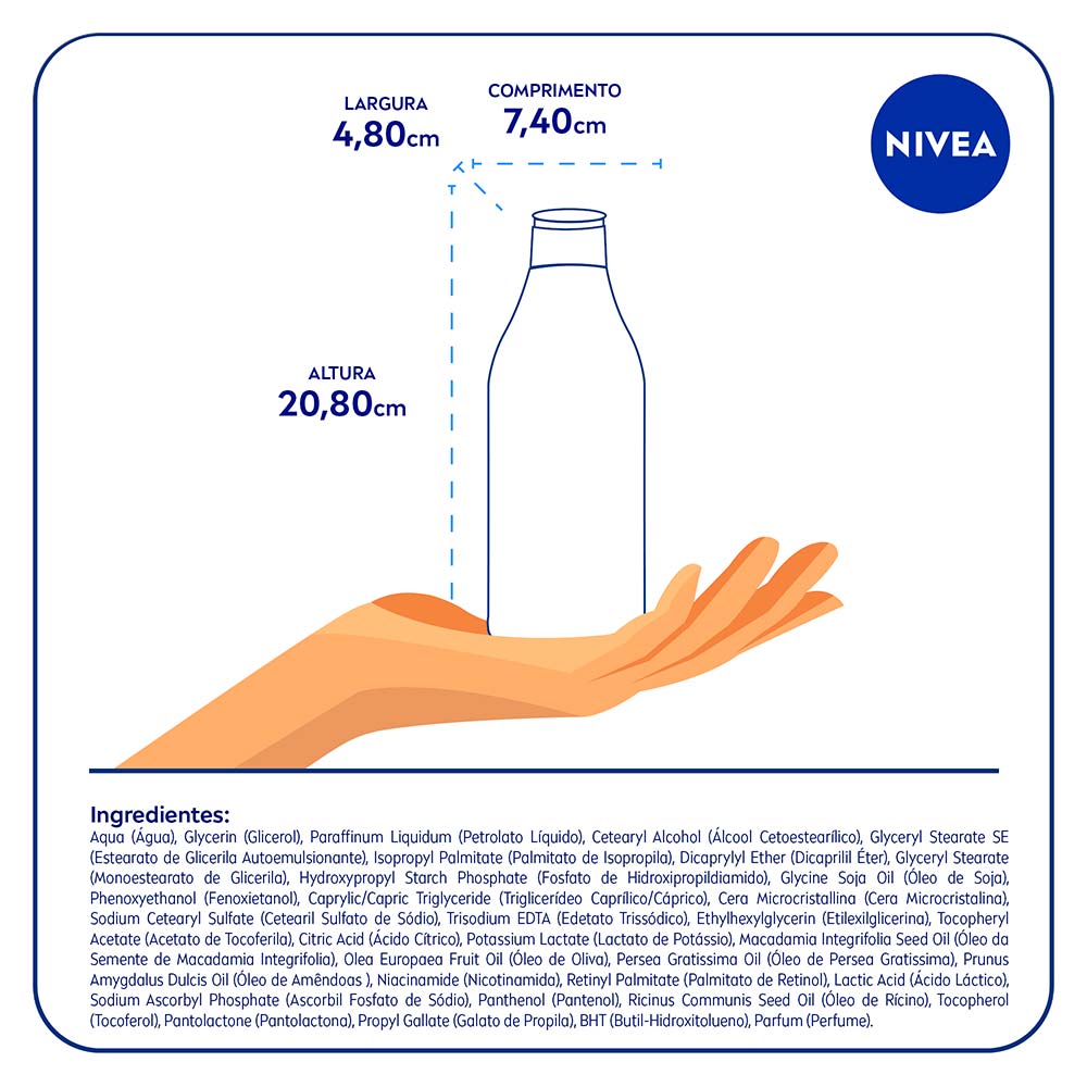 NIVEA Beleza Radiante Kit com 3 Hidratantes Desodorantes Corporais