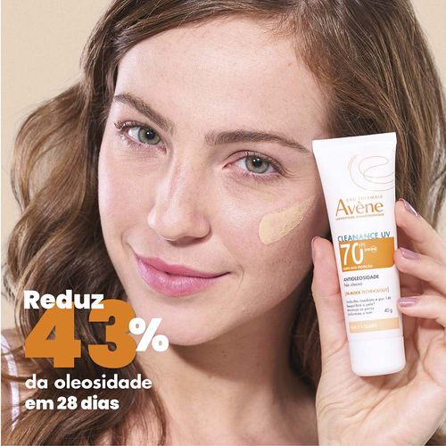 Protetor Solar Facial Com Cor Antioleosidade Avène Cleanance UV