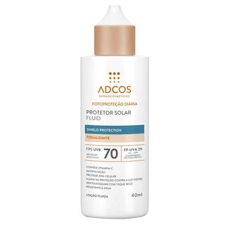 Protetor Solar Facial Adcos - Shield Protection Fluid Tonalizante FPS 70 - Universal - 40ml Menor preço em Protetor Solar Facial Adcos - Shield Protection Fluid Tonalizante FPS 70 - Universal - 40ml