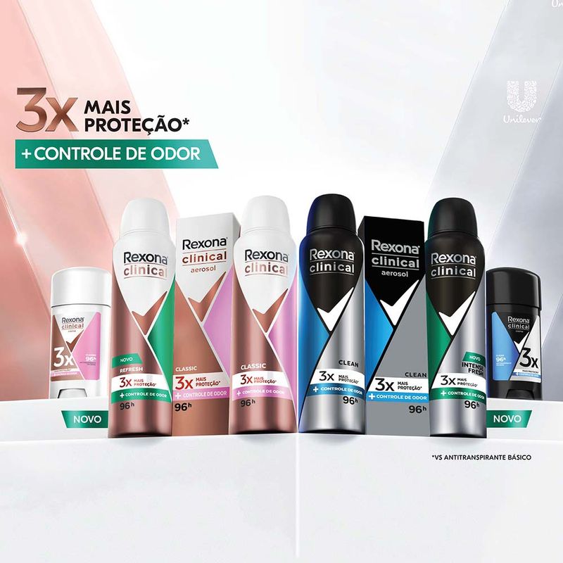 Desodorante Antitranspirante em Creme Rexona Clinical Feminino