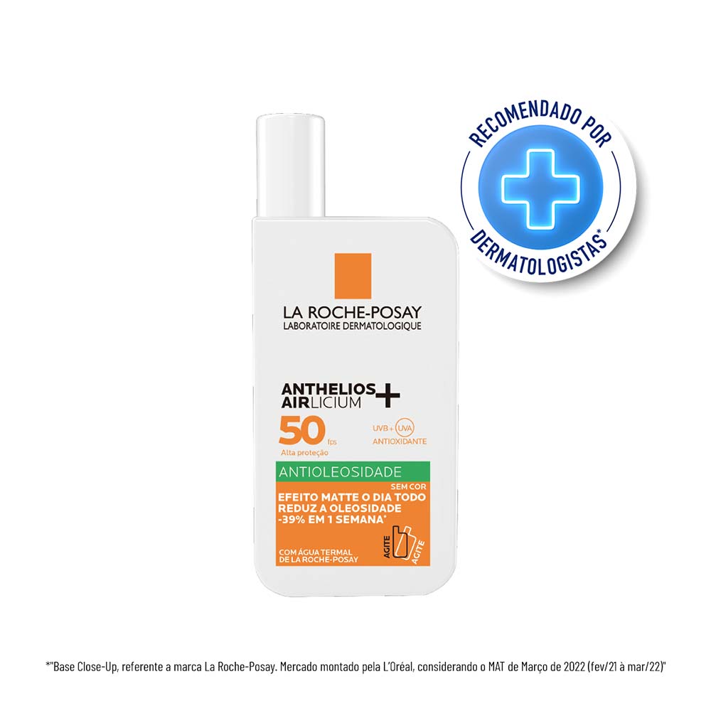 Protetor Solar Facial La Roche-Posay Anthelios Airlicium+ Fluido FPS50