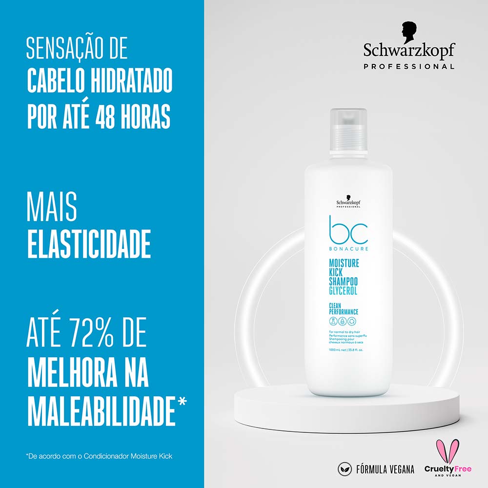 Schwarzkopf BC Clean Performance Moisture Kick - Shampoo