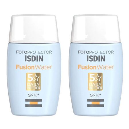 Isdin-Fusion-Water-5-Stars-Kit--–-2-Protetores-Solares-Faciais-FPS-60-Kit--1