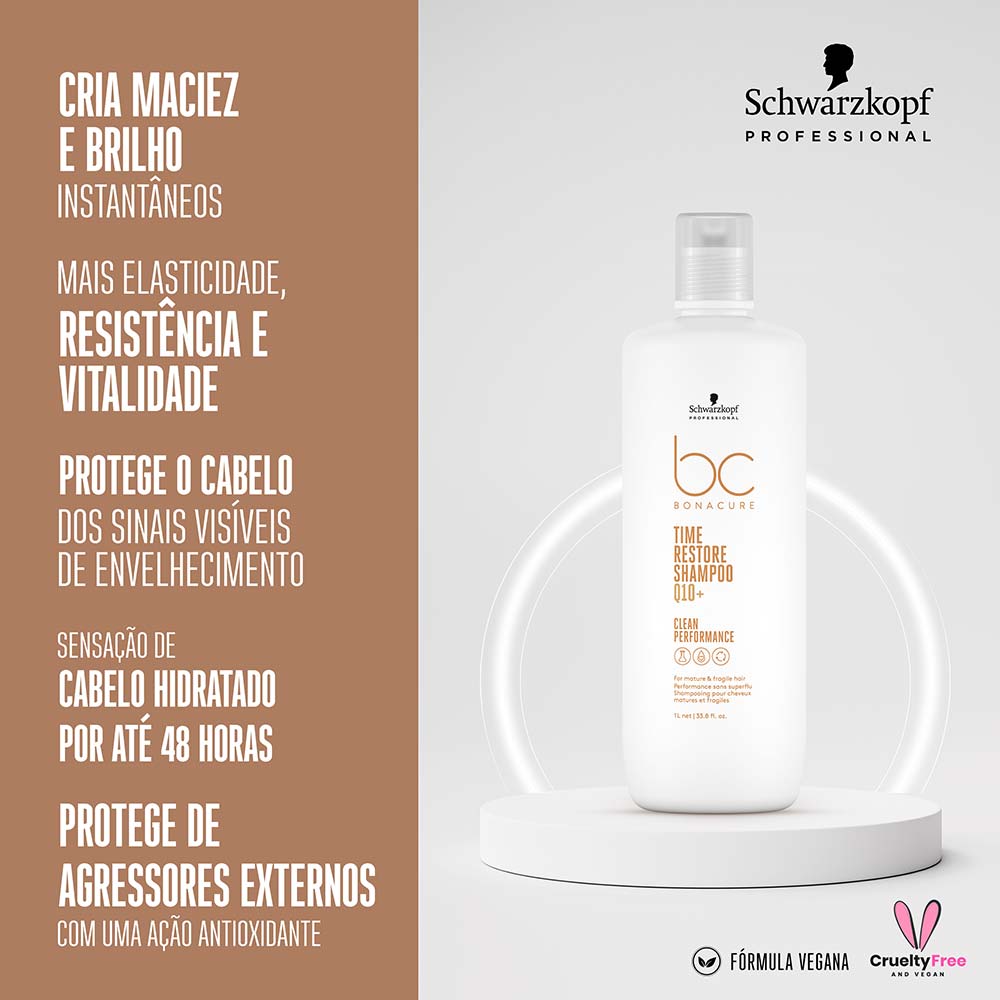 Schwarzkopf BC Clean Performance Q10+ Time Restore - Shampoo
