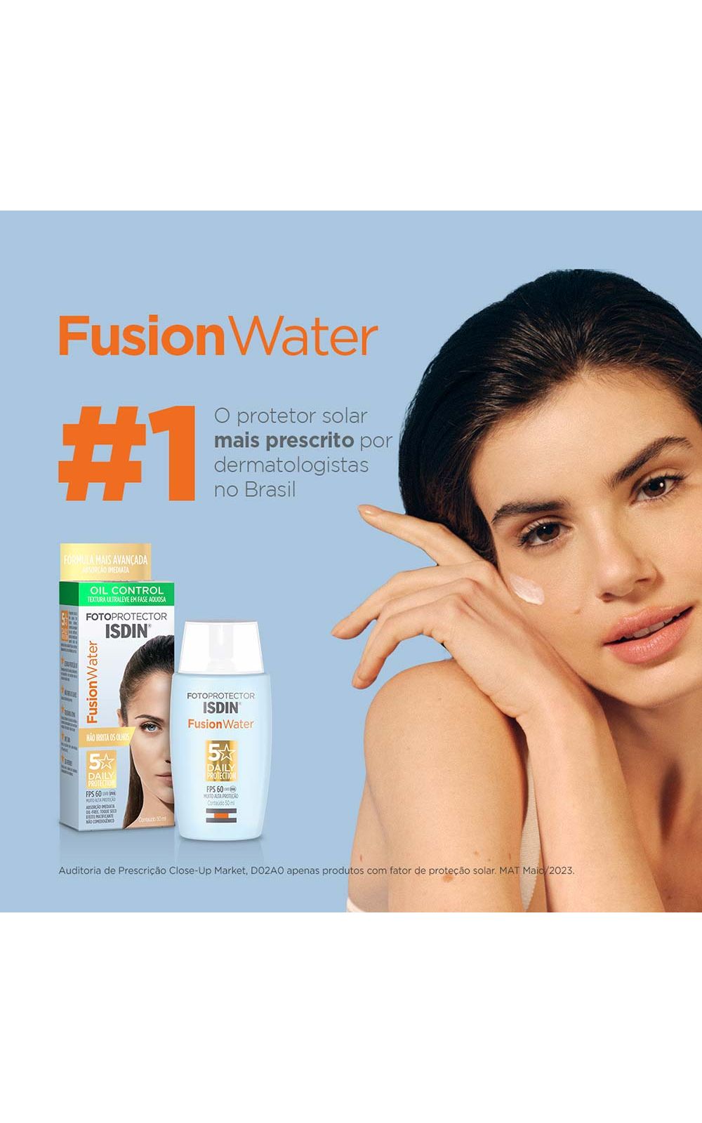 Foto 3 - Protetor Solar Facial Isdin - Fotop Fusion Water 5 Stars FPS60 - 50ml