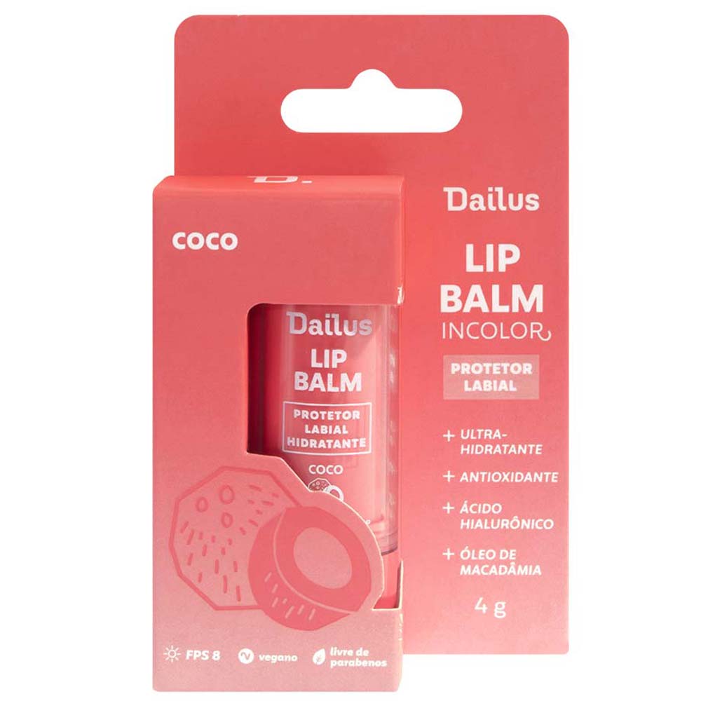 Protetor Labial Dailus Lip Balm FPS8