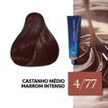 Coloração Permanente Wella Professionals Color Perfect Deep Browns 4/77 Castanho Médio Marrom Intenso