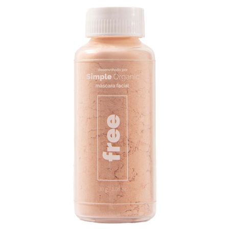Máscara-Facial-de-Argila-Rosa-Simple-Organic---Free-30g--1