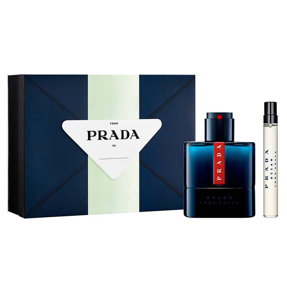 Kit Prada Luna Rosa Ocean EDT - Perfume Masculino - Coffret + 2