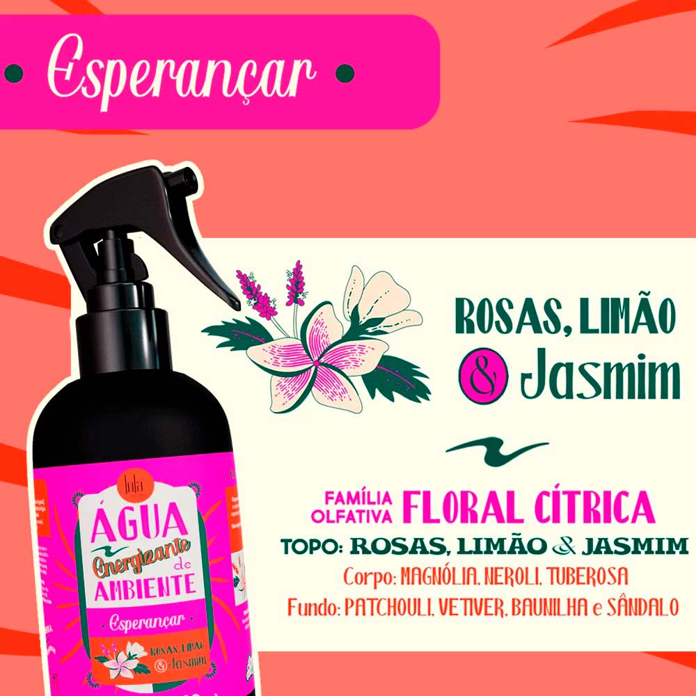 Água Energizante de Ambiente Lola Cosmetics Esperançar