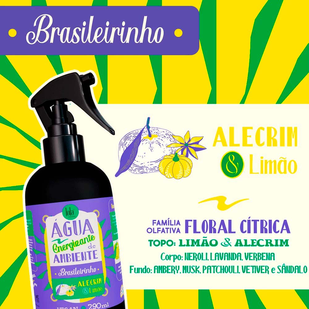 Água Energizante de Ambiente Lola Cosmetics Brasileirinho - Época Cosméticos