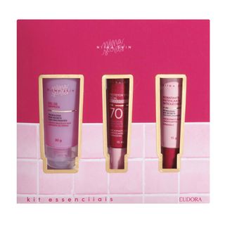 Niina Secrets by Eudora Essenciiais Kit - Gel de Limpeza + Protetor Solar + Hidratante Menor preço em Niina Secrets by Eudora Essenciiais Kit - Gel de Limpeza + Protetor Solar + Hidratante