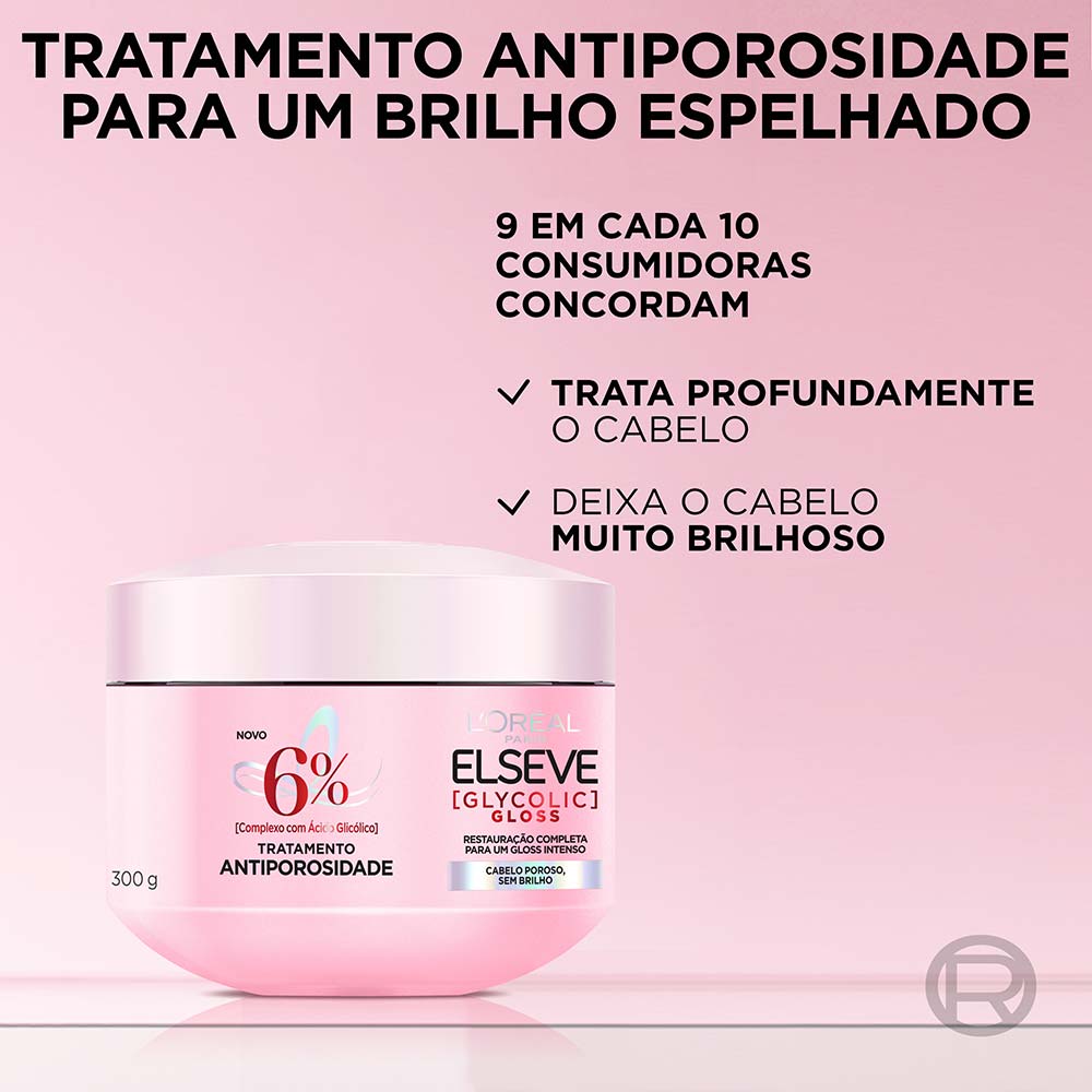 Creme de Tratamento Antiporosidade Elseve Glycolic Gloss