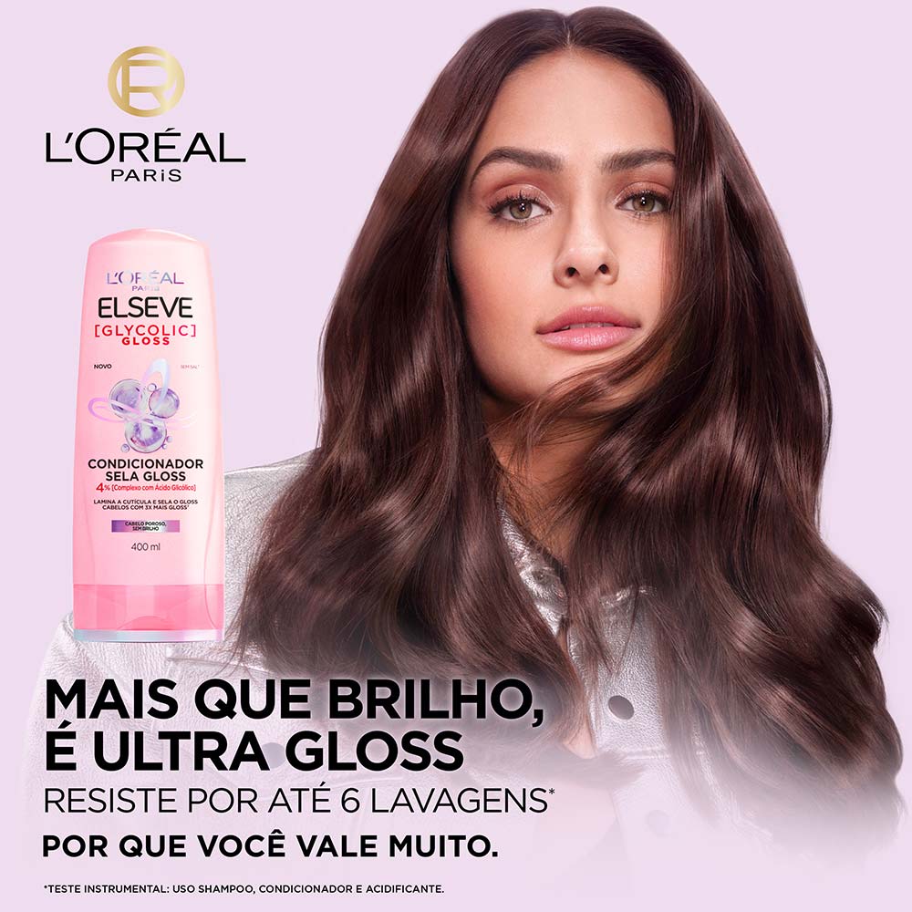 Condicionador Sela Gloss Elseve Glycolic Gloss