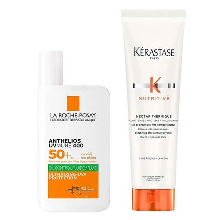 Kérastase-e-La-Roche-Posay-Kit---Protetor-Térmico-para-Cabelos-Secos-+-Protetor-Solar-Facial-Kit--1