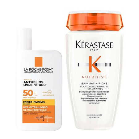 Kérastase-e-La-Roche-Posay-Kit-–-Shampoo-+-Protetor-Solar-Facial-Kit--1