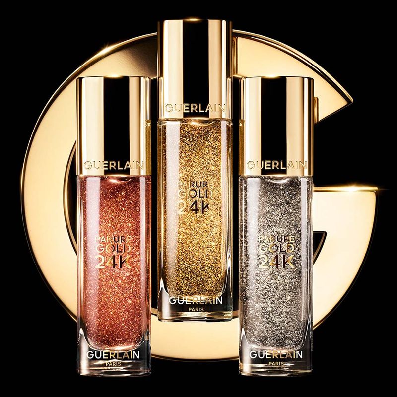 GUERLAIN PARURE GOLD 24Kプライマー2本セット Primer Facial Guerlain Parure Gold 24K Radiance Booster - Época