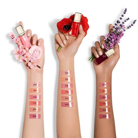 Lip-Oil-Guerlain---Kiss-Kiss-Bee-Glow-258-Rose--5