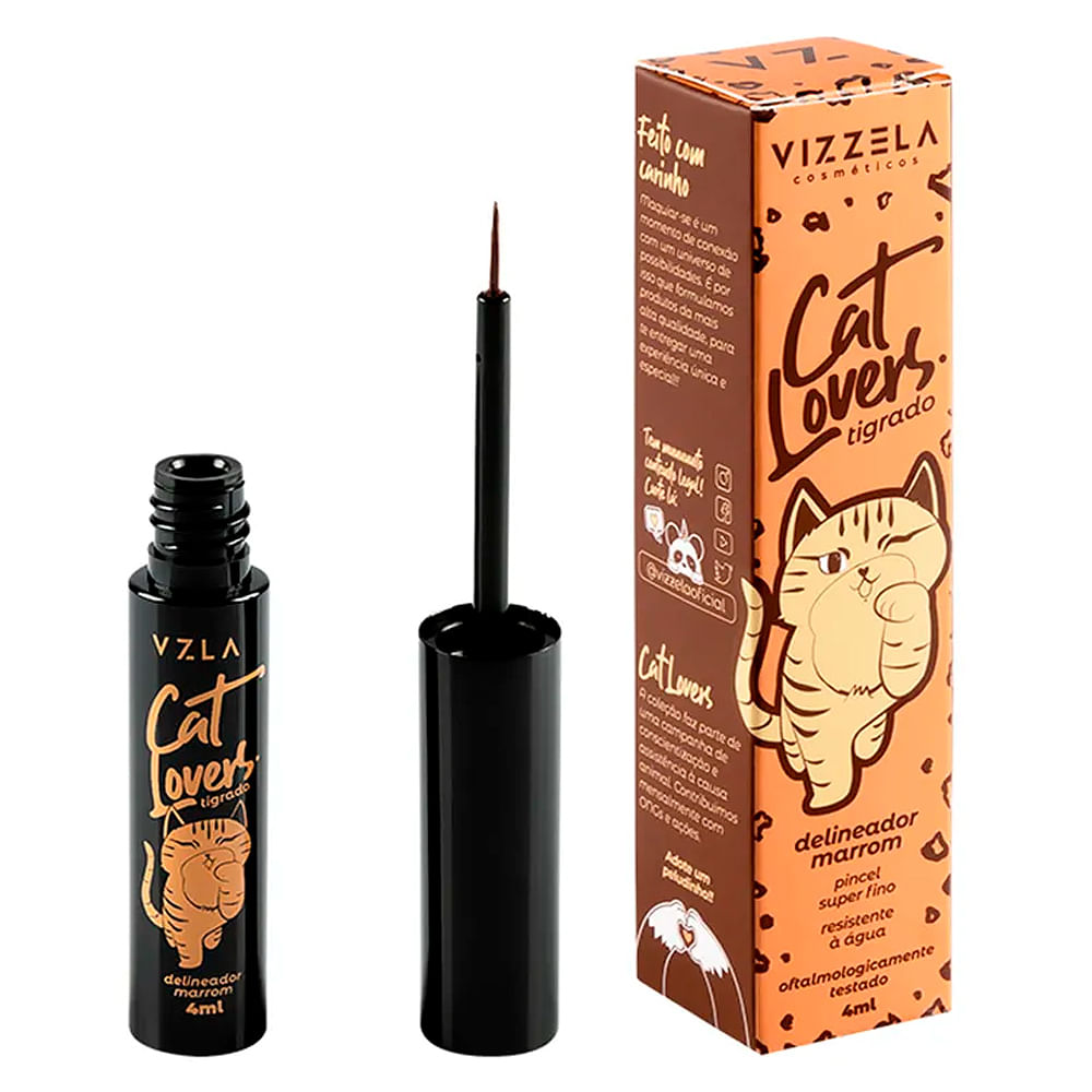 Delineador Líquido Vizzela Cat Lovers