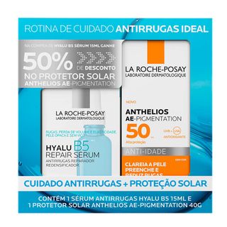 La Roche Posay  Kit - Sérum Anti-Idade + Protetor Solar Facial Fps 50 15ml