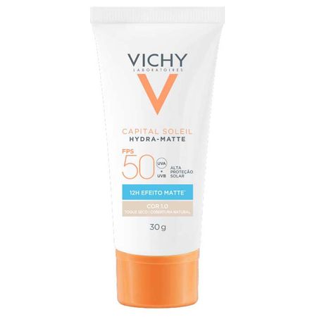 Protetor-Solar-Facial-com-Cor-Vichy---Hydra-Matte-FPS50-1.0--1