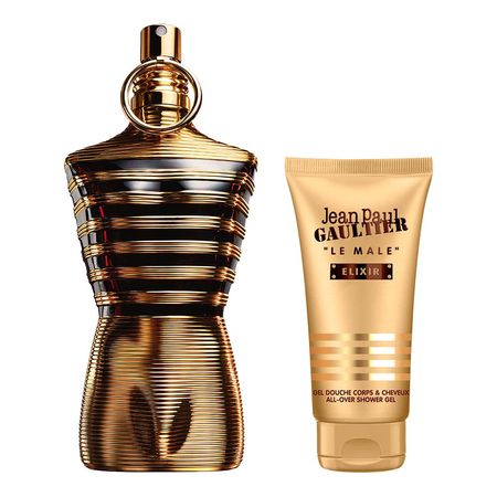 Jean-Paul-Gaultier-Le-Male-Elixir-Coffret---Perfume-Masculino-Parfum-+-All-Over-Gel-de-Banho-Kit--2